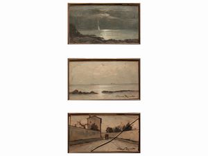 Gino Romiti - Marine toscane e Scorcio di strada