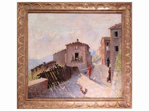 Valentino Ghiglia - Paese nel Casentino