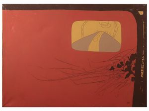 Giuliano Ghelli - Particolare con paesaggio