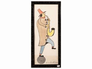 Emilio Malenotti : Personaggi 1989  - Asta Arte Moderna e Contemporanea - Associazione Nazionale - Case d'Asta italiane