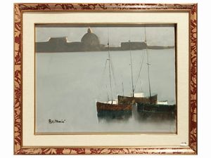 Lido Bettarini - Barche a Venezia 1990