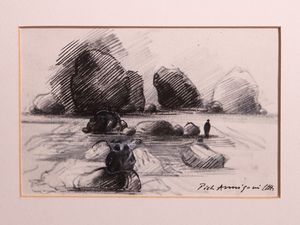 Pietro Annigoni - Studio per la scampagnata