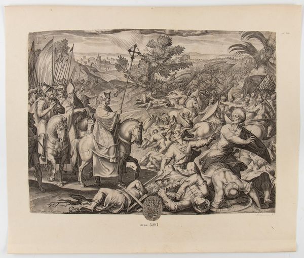 FRANCESCO VILLAMENA : La Battaglia di Las Navas de Tolosa, da Antonio Tempesta  - Asta Stampe e Disegni dal XVI al XX secolo - Associazione Nazionale - Case d'Asta italiane