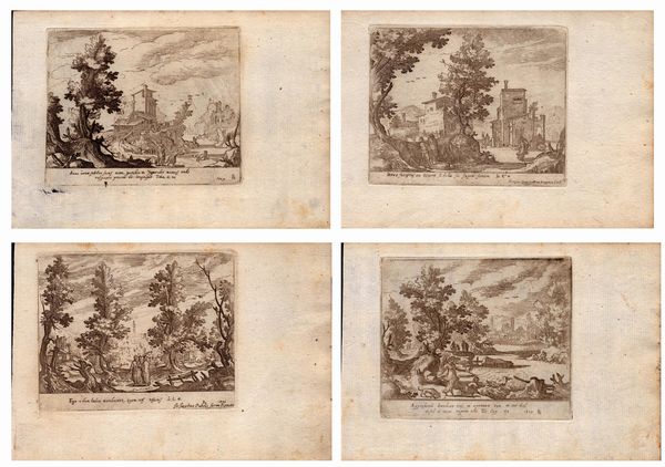 REMIGIO CANTAGALLINA : Paesaggi  - Asta Stampe e Disegni dal XVI al XX secolo - Associazione Nazionale - Case d'Asta italiane