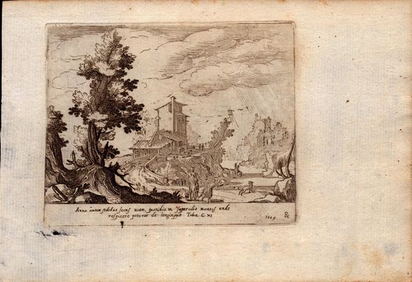 REMIGIO CANTAGALLINA : Paesaggi  - Asta Stampe e Disegni dal XVI al XX secolo - Associazione Nazionale - Case d'Asta italiane