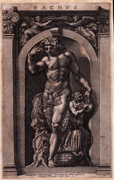 Raffaello Guidi : Bacco, da Hendrik Goltzius  - Asta Stampe e Disegni dal XVI al XX secolo - Associazione Nazionale - Case d'Asta italiane