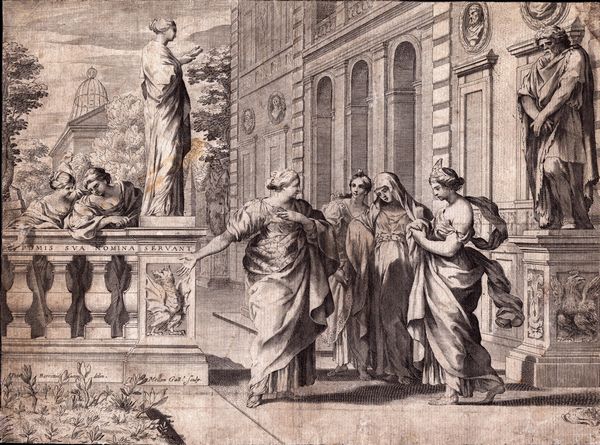 Claude Mellan : Allegoria del Collegio Romano, da Pietro da Cortona  - Asta Stampe e Disegni dal XVI al XX secolo - Associazione Nazionale - Case d'Asta italiane