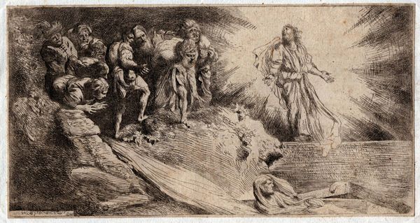 Salvatore Castiglione : Resurrezione di Lazzaro  - Asta Stampe e Disegni dal XVI al XX secolo - Associazione Nazionale - Case d'Asta italiane