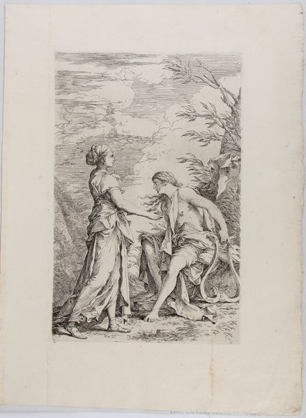 Salvator Rosa : Apollo e la Sibilla Cumana  - Asta Stampe e Disegni dal XVI al XX secolo - Associazione Nazionale - Case d'Asta italiane