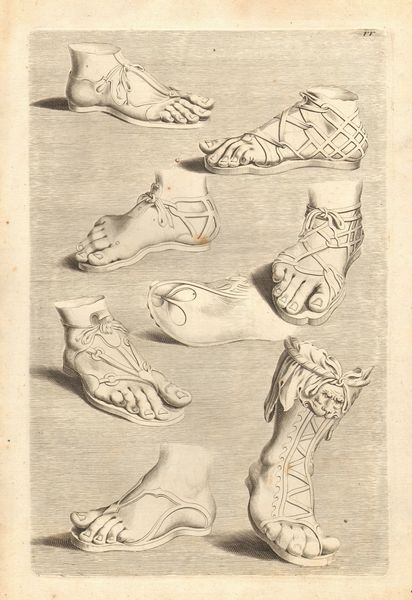 JOACHIM VON SANDRART : Modelli di antichi calzari romani  - Asta Stampe e Disegni dal XVI al XX secolo - Associazione Nazionale - Case d'Asta italiane
