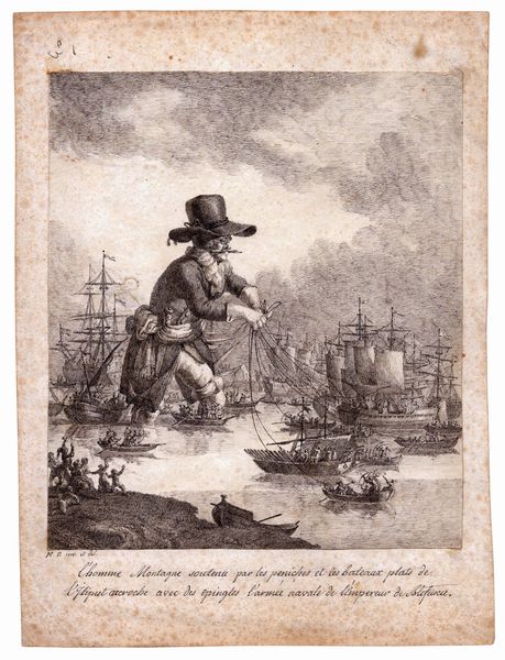 Hector Giacomelli : Disegno per una illustrazione di Guliver  - Asta Stampe e Disegni dal XVI al XX secolo - Associazione Nazionale - Case d'Asta italiane