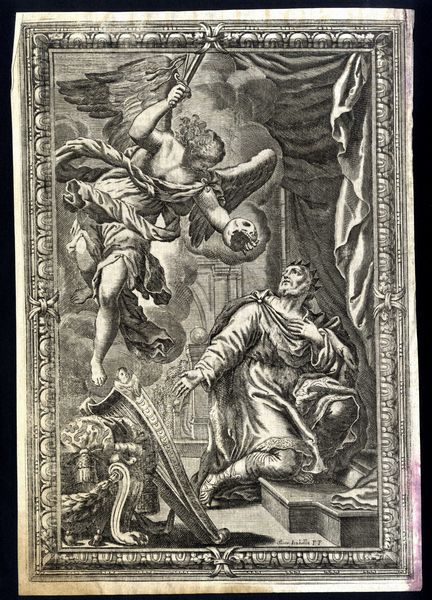 Elisabetta Piccini detta Suor Isabella : Annunciazione - Apparizione dell'angelo a David - Cristo risorto  - Asta Stampe e Disegni dal XVI al XX secolo - Associazione Nazionale - Case d'Asta italiane