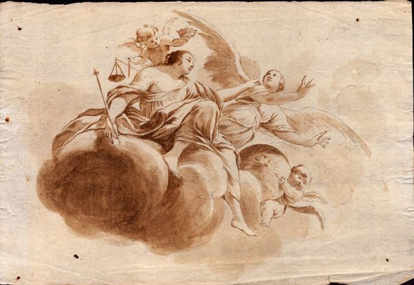 Allegoria della Giustizia  - Asta Stampe e Disegni dal XVI al XX secolo - Associazione Nazionale - Case d'Asta italiane
