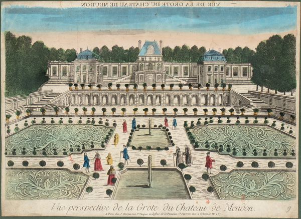 Vue perspective de la Grote du Chateau de Meudon  - Asta Stampe e Disegni dal XVI al XX secolo - Associazione Nazionale - Case d'Asta italiane