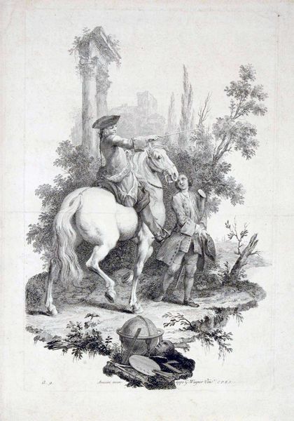 JOSEPH WAGNER : Allegoria dellEuropa, da Jacopo Amigoni  - Asta Stampe e Disegni dal XVI al XX secolo - Associazione Nazionale - Case d'Asta italiane