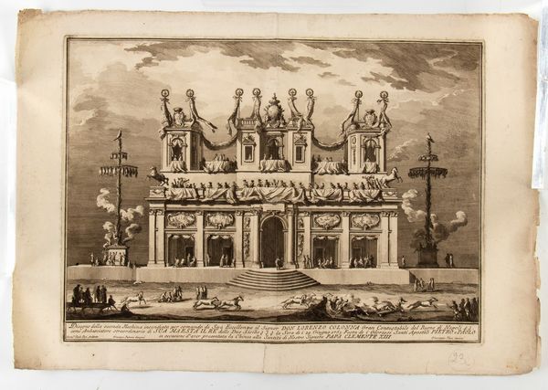 Giuseppe Vasi : Disegni delle macchine  - Asta Stampe e Disegni dal XVI al XX secolo - Associazione Nazionale - Case d'Asta italiane