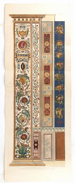 GIOVANNI OTTAVIANI : Loggie di Rafaele nel Vaticano: Pilastro V  - Asta Stampe e Disegni dal XVI al XX secolo - Associazione Nazionale - Case d'Asta italiane