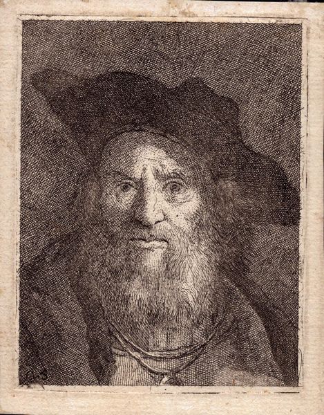 GIANDOMENICO TIEPOLO : Testa di uomo con un cappello da contadino  - Asta Stampe e Disegni dal XVI al XX secolo - Associazione Nazionale - Case d'Asta italiane