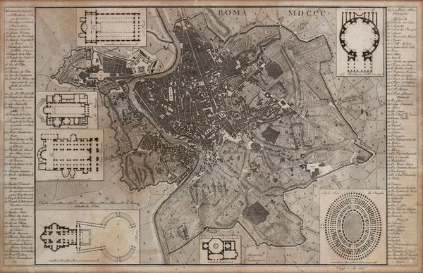 Angelo Uggeri : Roma MDCCC  - Asta Stampe e Disegni dal XVI al XX secolo - Associazione Nazionale - Case d'Asta italiane