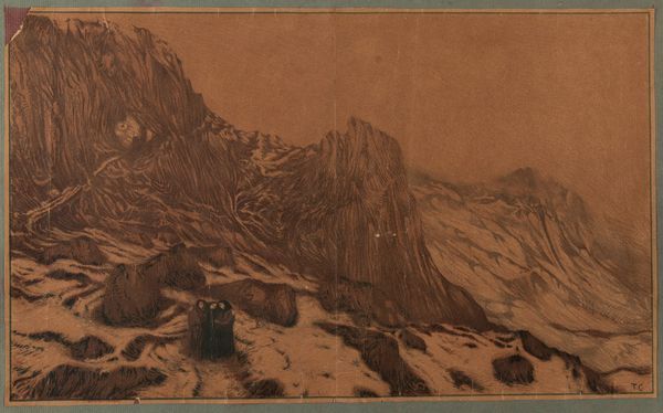 TOMMASO CASCELLA : Episodio di montagna  - Asta Stampe e Disegni dal XVI al XX secolo - Associazione Nazionale - Case d'Asta italiane