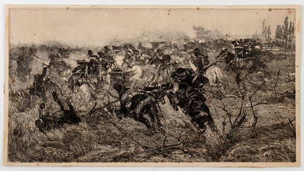 Giovanni Fattori : Carica di Cavalleria  - Asta Stampe e Disegni dal XVI al XX secolo - Associazione Nazionale - Case d'Asta italiane