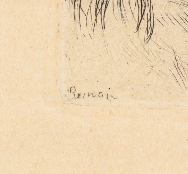 Auguste Renoir : Le Chapeau pingl  La fille de Berthe Morisot et sa cousine (III versione)  - Asta Stampe e Disegni dal XVI al XX secolo - Associazione Nazionale - Case d'Asta italiane
