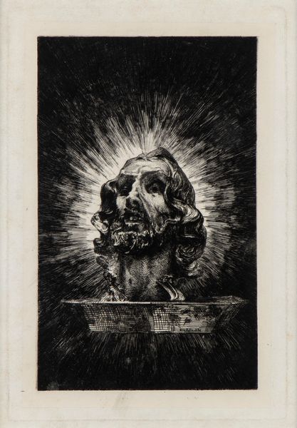 Jean Désiré Ringel : Testa di Giovanni Battista  - Asta Stampe e Disegni dal XVI al XX secolo - Associazione Nazionale - Case d'Asta italiane