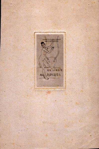 Armand Rassenfosse : Ex libris Albert Mockel  - Asta Stampe e Disegni dal XVI al XX secolo - Associazione Nazionale - Case d'Asta italiane