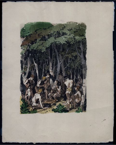 Jules Chadel : Illustrazione per Il centauro e la baccante  - Asta Stampe e Disegni dal XVI al XX secolo - Associazione Nazionale - Case d'Asta italiane