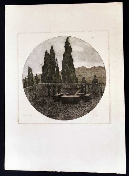 Angelo Rossini : Villa d'Este  - Asta Stampe e Disegni dal XVI al XX secolo - Associazione Nazionale - Case d'Asta italiane