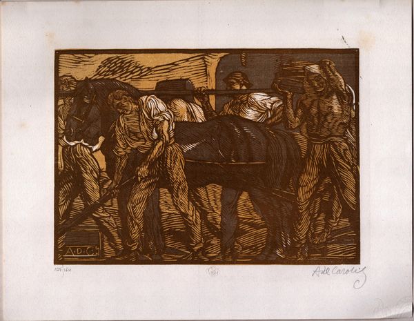 Adolfo De Carolis (1874 - 1928) : Il lavoro  - Asta Stampe e Disegni dal XVI al XX secolo - Associazione Nazionale - Case d'Asta italiane