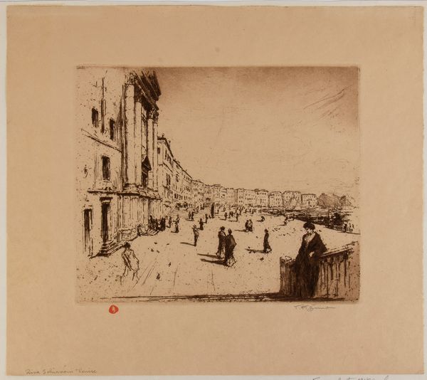 TAVIK FRANTISEK SIMON : Riva Schiavoni, Venezia  - Asta Stampe e Disegni dal XVI al XX secolo - Associazione Nazionale - Case d'Asta italiane