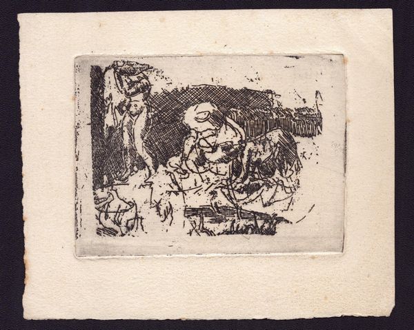 Luigi Bartolini : Lavandaie  - Asta Stampe e Disegni dal XVI al XX secolo - Associazione Nazionale - Case d'Asta italiane