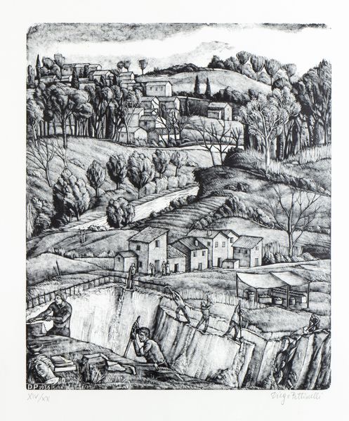 DIEGO PETTINELLI : Campagna romana  - Asta Stampe e Disegni dal XVI al XX secolo - Associazione Nazionale - Case d'Asta italiane