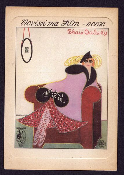 Enrico Prampolini : NOVISSIMA FILM = ROMA / THAS GALIZKY  - Asta Stampe e Disegni dal XVI al XX secolo - Associazione Nazionale - Case d'Asta italiane
