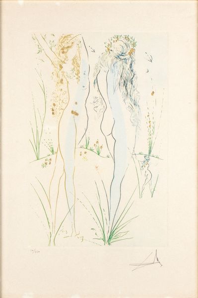 SALVADOR DALI' : Torna, torna, o Sulamita - dal Cantico de' Cantici di Salomone  - Asta Stampe e Disegni dal XVI al XX secolo - Associazione Nazionale - Case d'Asta italiane