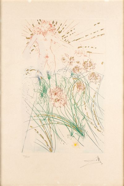 SALVADOR DALI' : Io sono della mia amata, e la mia amata  mia - dal Cantico de' Cantici di Salomone  - Asta Stampe e Disegni dal XVI al XX secolo - Associazione Nazionale - Case d'Asta italiane