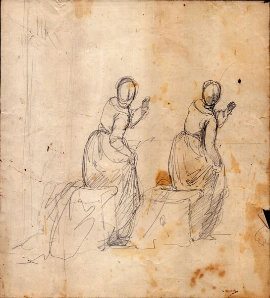 Serie di otto schizzi con soggetti varii  - Asta Stampe e Disegni dal XVI al XX secolo - Associazione Nazionale - Case d'Asta italiane