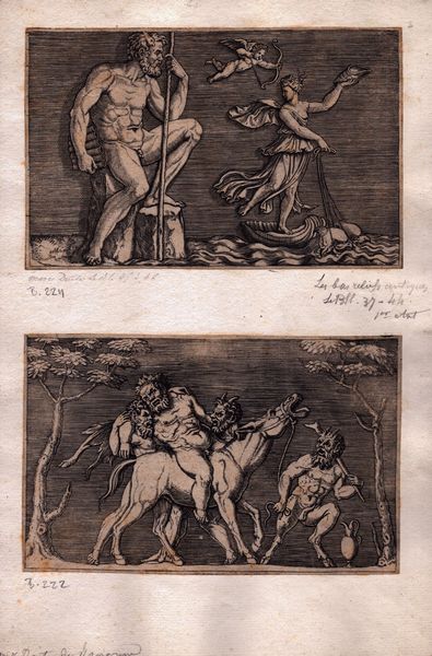 Marco Dente detto Marco da Ravenna : Antichi bassirilievi  - Asta Stampe e Disegni dal XVI al XX secolo - Associazione Nazionale - Case d'Asta italiane