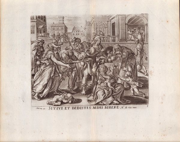 Maarten de Vos : Le opere di misericordia  - Asta Stampe e Disegni dal XVI al XX secolo - Associazione Nazionale - Case d'Asta italiane