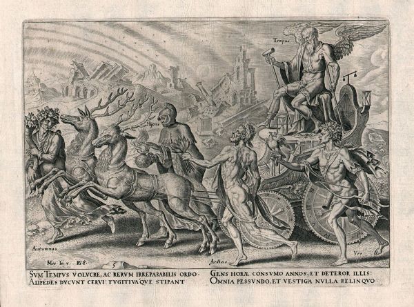 Philip Galle : Trionfo del Tempo - Trionfo della Fama - Trionfo della Virt - Trionfo di Cristo  - Asta Stampe e Disegni dal XVI al XX secolo - Associazione Nazionale - Case d'Asta italiane