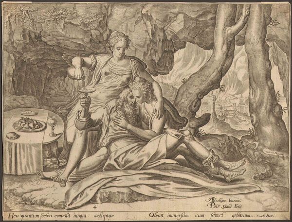 Philip Galle : Lubriachezza di Lot  - Asta Stampe e Disegni dal XVI al XX secolo - Associazione Nazionale - Case d'Asta italiane