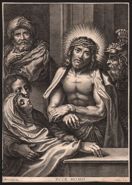 CORNELIS GALLE I : Ecce Homo, da Correggio  - Asta Stampe e Disegni dal XVI al XX secolo - Associazione Nazionale - Case d'Asta italiane