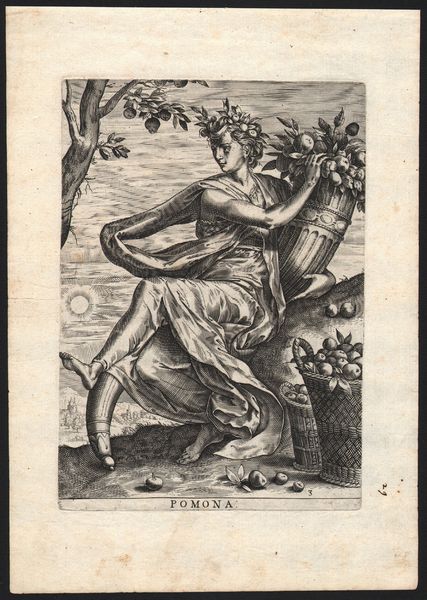 Monogrammista A : Flora - Pomona  - Asta Stampe e Disegni dal XVI al XX secolo - Associazione Nazionale - Case d'Asta italiane