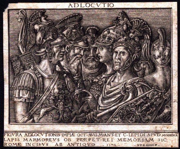 Étienne Delaune : Adlocutio  - Asta Stampe e Disegni dal XVI al XX secolo - Associazione Nazionale - Case d'Asta italiane