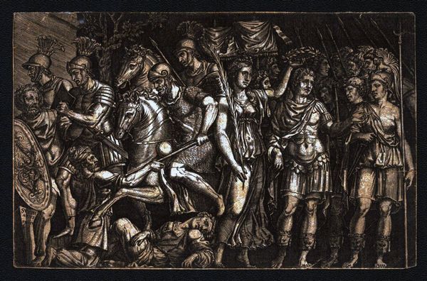 Étienne Delaune : Il martirio di santa Felicita di Roma - Traiano incoronato dalla Vittoria  - Asta Stampe e Disegni dal XVI al XX secolo - Associazione Nazionale - Case d'Asta italiane