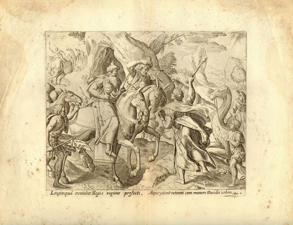 Jan (Johannes) Sadeler : Il viaggio dei Magi a Bethlehem  - Asta Stampe e Disegni dal XVI al XX secolo - Associazione Nazionale - Case d'Asta italiane
