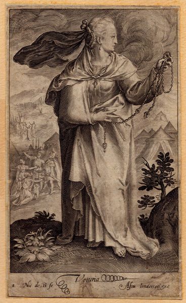 Nicolas de Bruyn : Virginia - Veturia - Lucretia  - Asta Stampe e Disegni dal XVI al XX secolo - Associazione Nazionale - Case d'Asta italiane