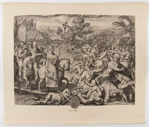 FRANCESCO VILLAMENA - La Battaglia di Las Navas de Tolosa, da Antonio Tempesta