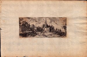 Herman Van Swanevelt : Passaggio con angelo e Tobia  - Asta Stampe e Disegni dal XVI al XX secolo - Associazione Nazionale - Case d'Asta italiane